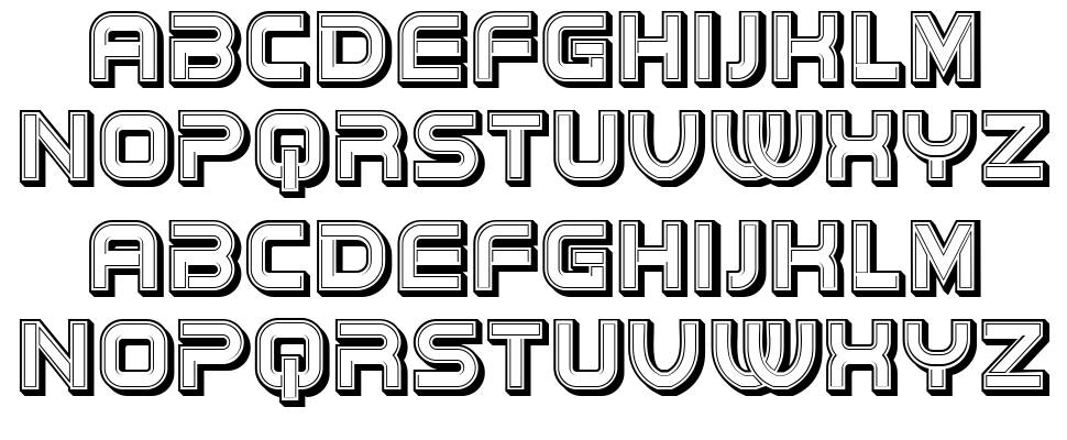 Moda font specimens