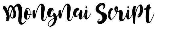 Mongnai Script font