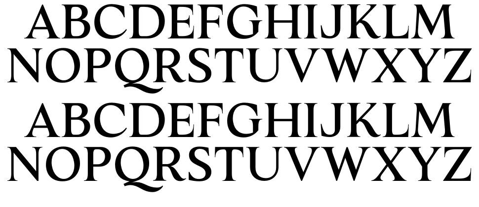 Monthy Ordinals Serif font Örnekler