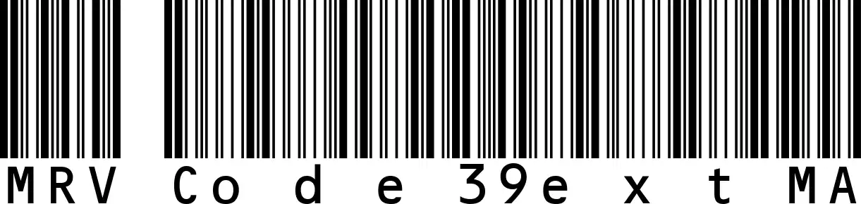 MRV Code39extMA