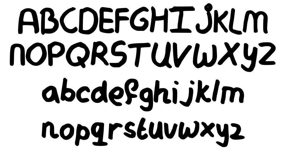 My Messy Handwriting Font By Isabelle FontRiver