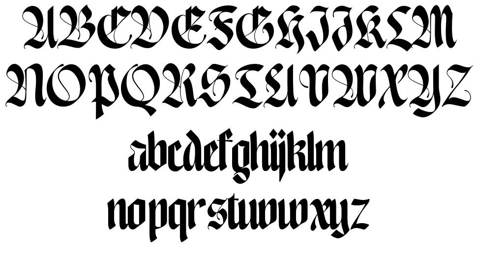 NCL Enigmatic Waesbendiy font Örnekler