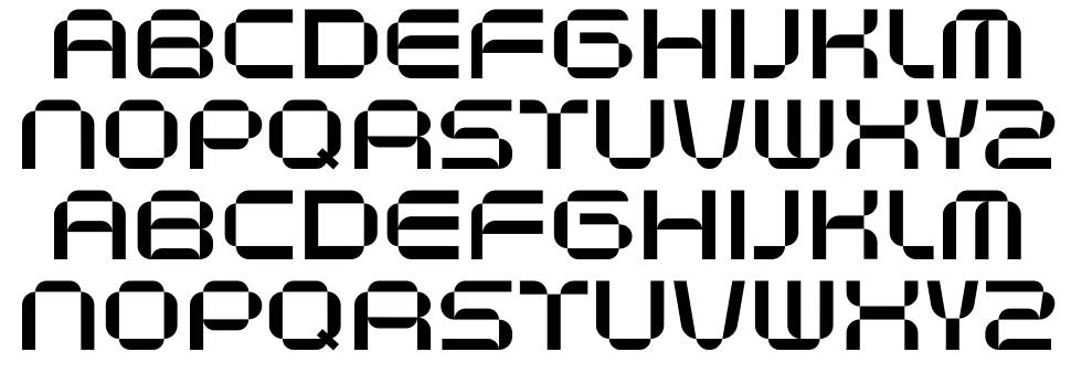 Necosmic font specimens