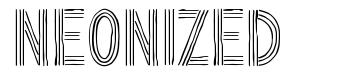 NEONIZED font