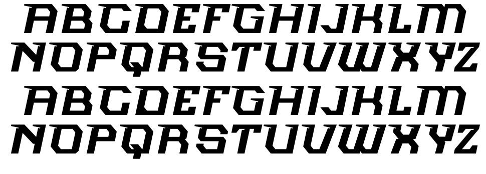 Neosonic font specimens