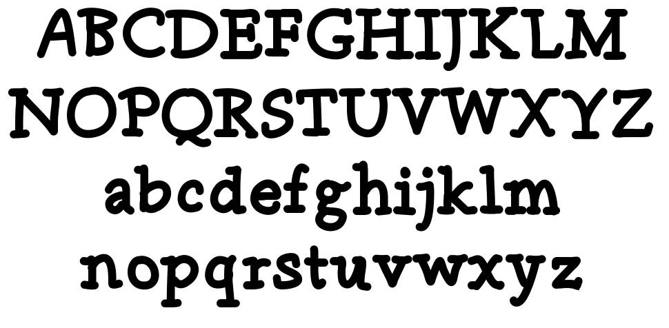 Nifty Notetaker font Örnekler