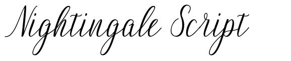 Nightingale Script font