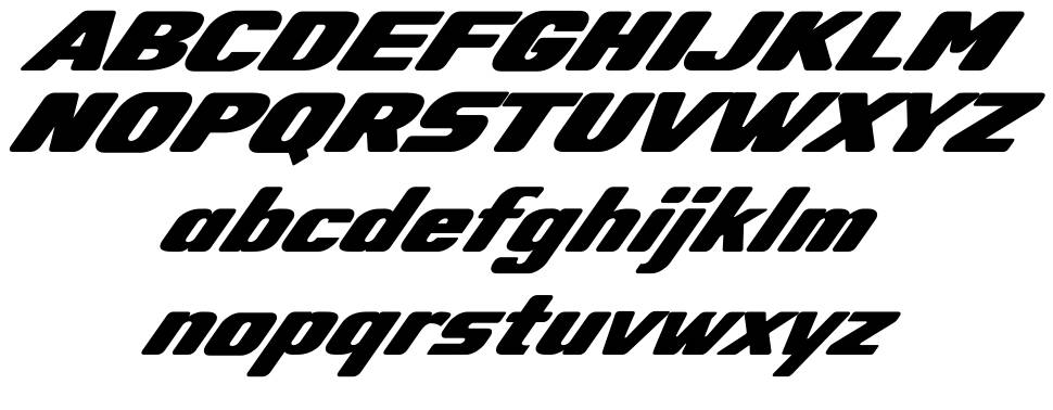 Ofexer Italic font specimens