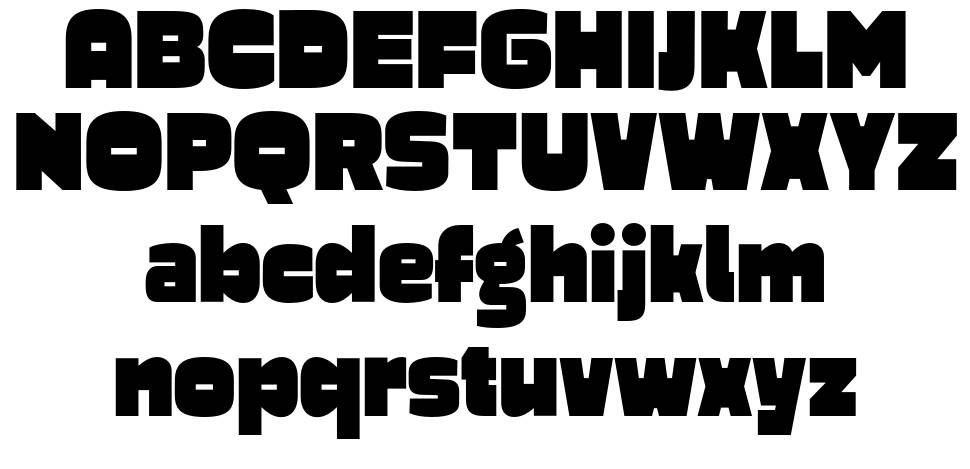 Ortland font specimens