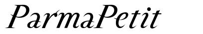 ParmaPetit font