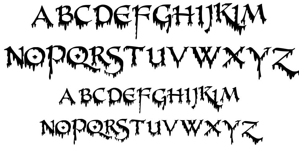 PR Uncial Creepy Schriftart Zum Kostenlosen Download