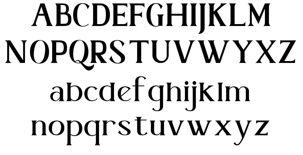 Qandeta font specimens