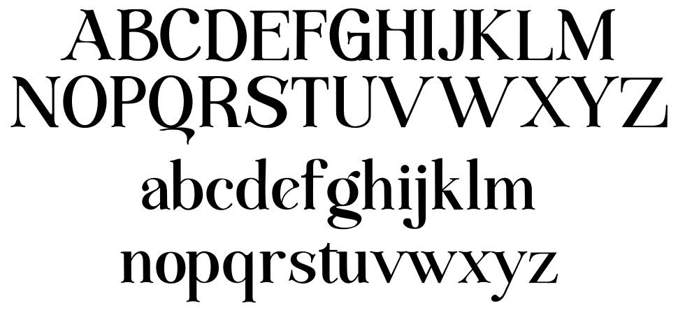 Raossang font specimens