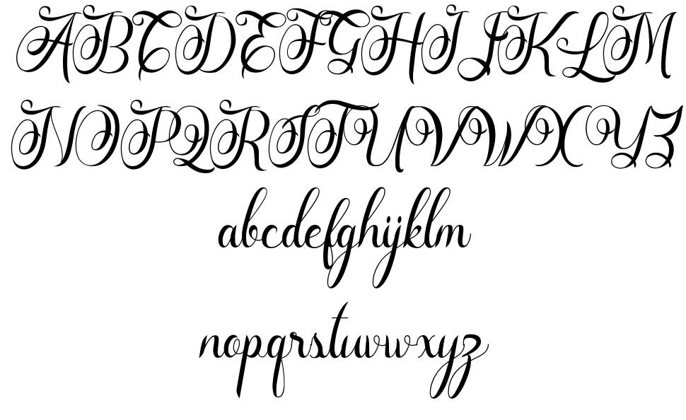 Rasputia font specimens