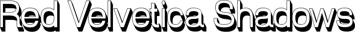 Red Velvetica Shadows