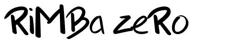 RiMBa zeRo font