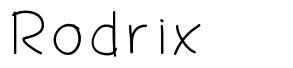 Rodrix font