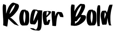 Roger Bold font