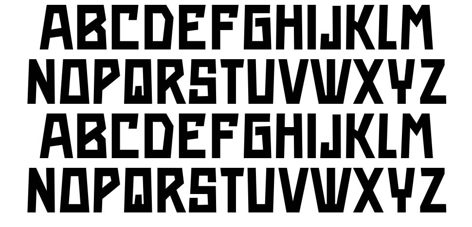 Rumba font specimens