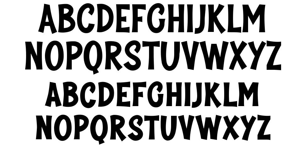 Rustwood font specimens