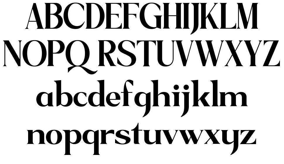 Sagfield font specimens