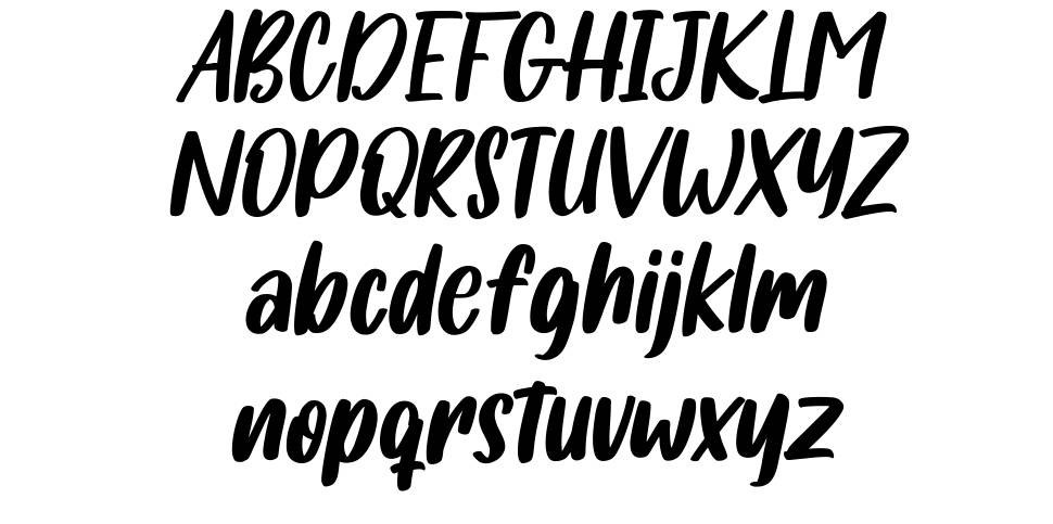 Salmonillo font specimens