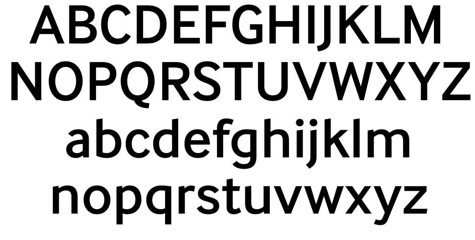 Samsung InterFace font specimens