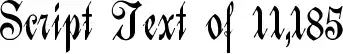 Script Text of 11,185