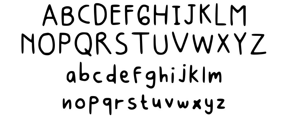 Seblak font specimens