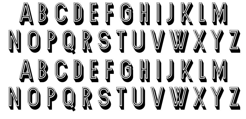 Secca font specimens