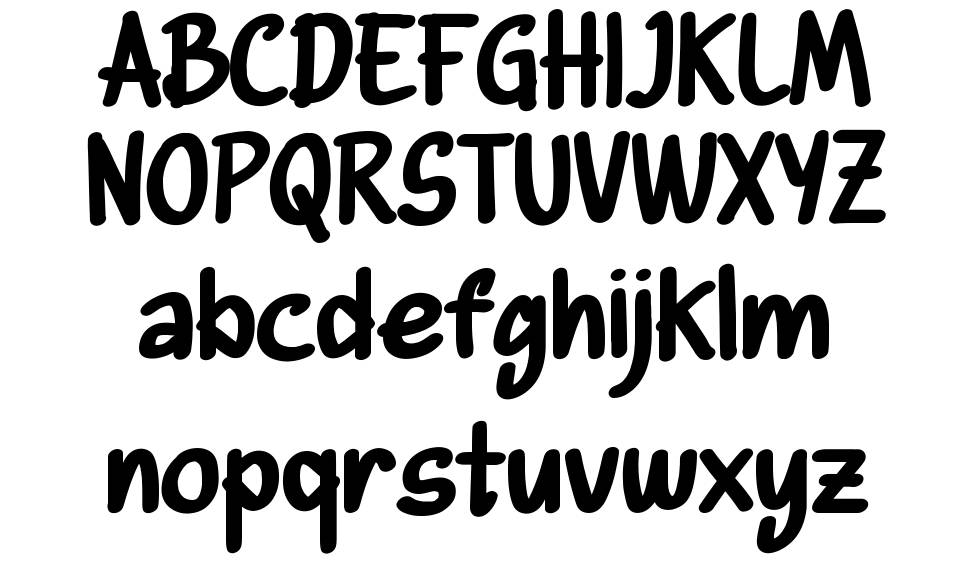 Shitake font Örnekler