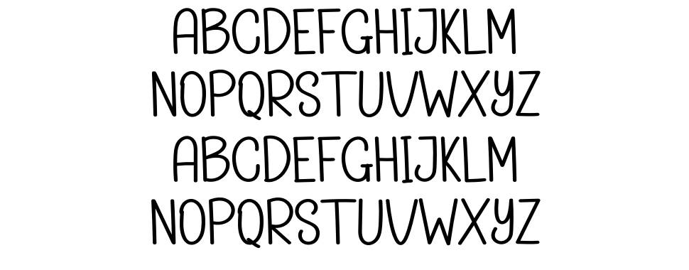 Simple Room font specimens