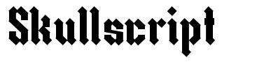 Skullscript шрифт