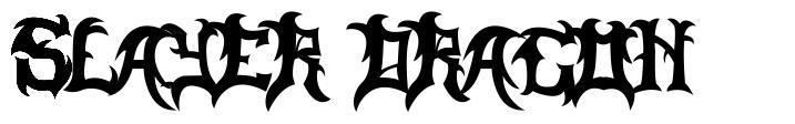 Slayer Dragon font by MuraKnockout Media & Design | FontRiver