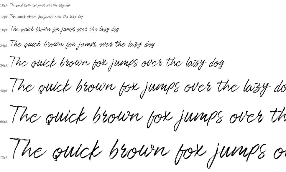 Slimpick font Waterfall