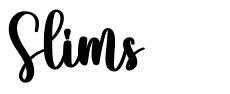 Slims font