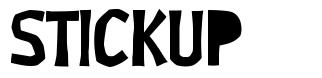 STICKUP font