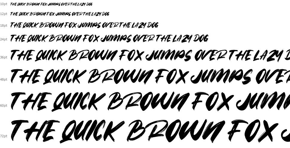 Strike Brush font Şelale