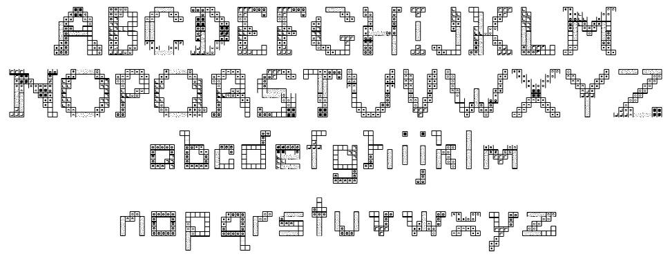 Tetris 2 font by Zombie Unicorn | FontRiver
