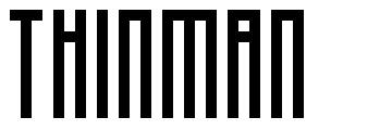 Thinman font