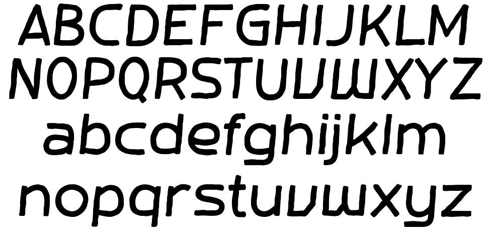 WADDUP schriftart vorschau