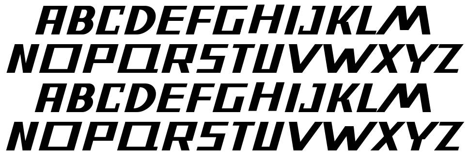 Warriot Tech font specimens