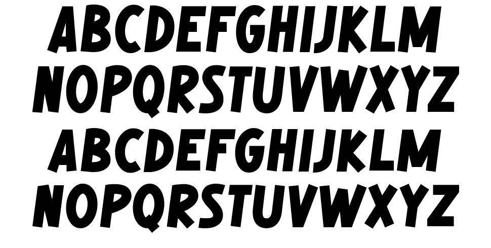 WHOAA font specimens