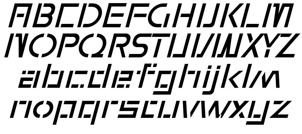 Wmxyo Italic schriftart vorschau