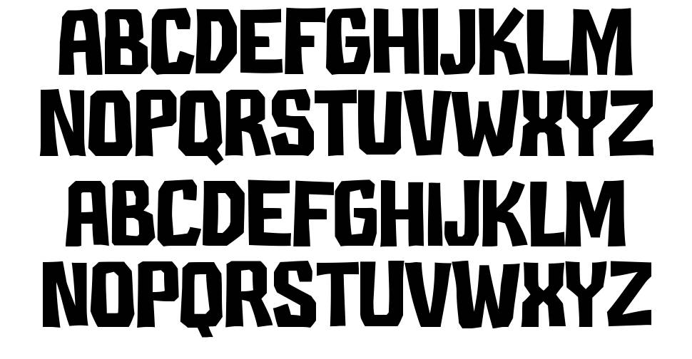 Yester font specimens