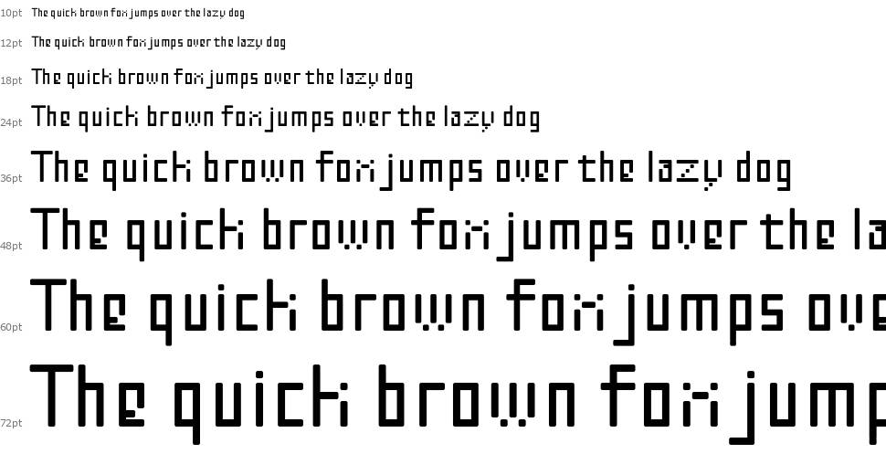 Zerpixl font Waterfall